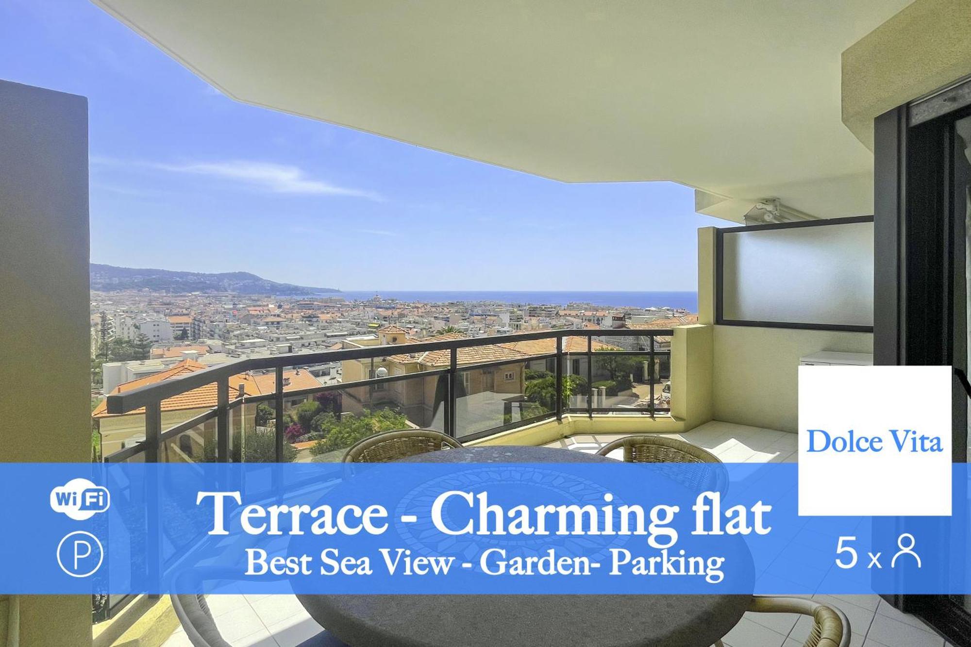 Apartament La Dolce Vita 5 Pers Parking Terrazza Nicea Zewnętrze zdjęcie